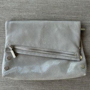 Hammitt Clutch (lt. grey with snakeskin print) - Medium VIP